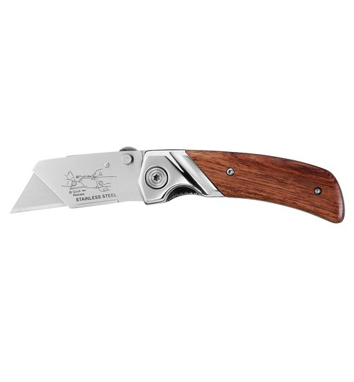 STANLEY® FOLDING UTILITY KNIFE - WOODEN HANDLE view 3
