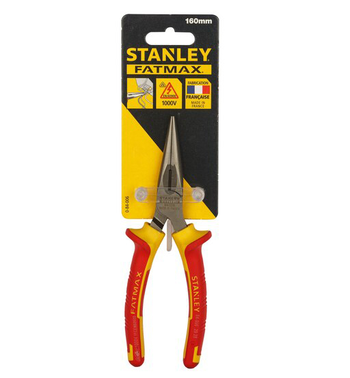 STANLEY LONG NOSE PLIERS - 160mm view 3