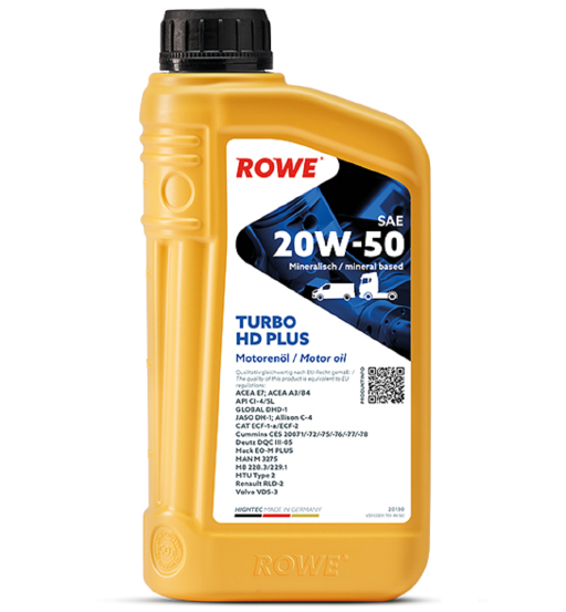 ROWE HIGHTEC TURBO HD SAE 20W-50 PLUS (1 LTR)
