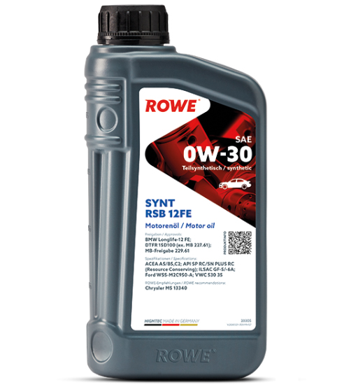 ROWE HIGHTEC SYNT RSB 12FE SAE 0W-30 (1 LTR)
