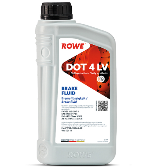 ROWE HIGHTEC BRAKE FLUID DOT 4 LV (1 LTR)