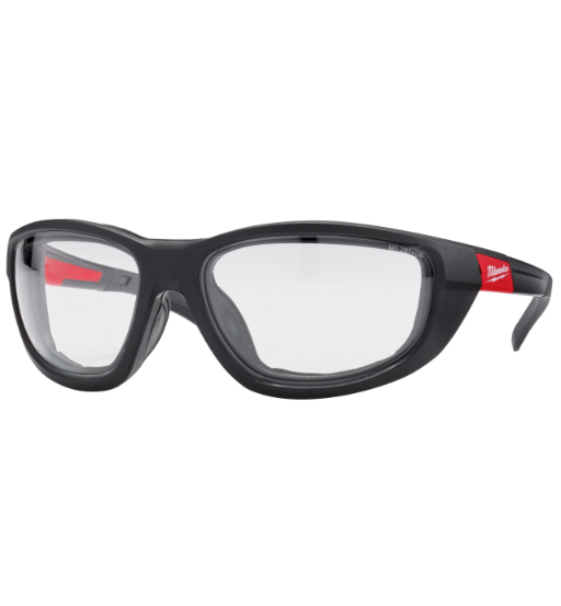 HIGH PERFORMANCE CLEAR SAFETY GLASSES W/ GASKET MILWAUKEE view 2