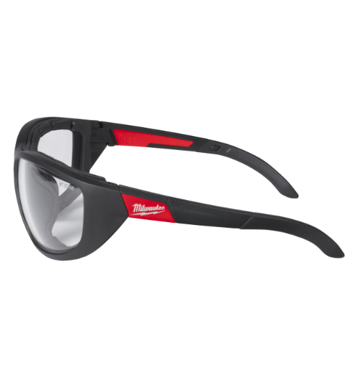 HIGH PERFORMANCE CLEAR SAFETY GLASSES W/ GASKET MILWAUKEE view 3