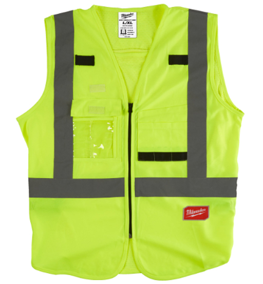 HI-VISIBILITY VEST YELLOW - L/XL MILWAUKEE view 2