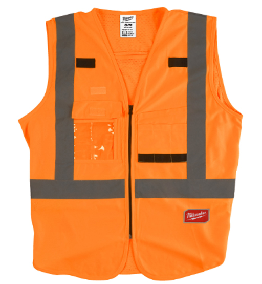 HIGH-VISIBILITY VEST ORANGE-S/M MILWAUKEE
