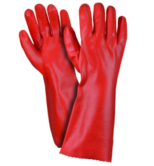 CHEMICAL GLOVES 16" RED