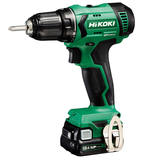HIKOKI 12V CORDLESS DRIVER DRILL,1.2KG,2.5Ah Li-Ion BATTERY