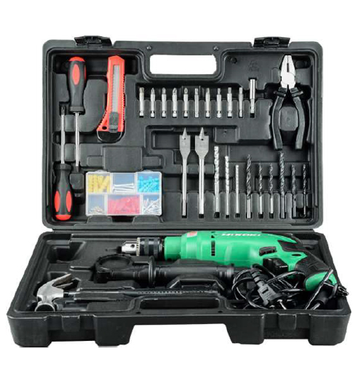 IMPACT DRILL,13MM,550W,VSR,1.8KG,WITH TOOLS BOX