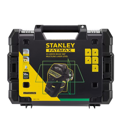 STANLEY® FATMAX® 35/50 m X3G GREEN BEAM MULTI-LINE LASER LEVEL view 15