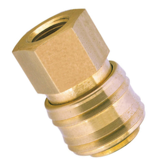 HMX COUPLER FEMALE BRASS 1/4" BSPT