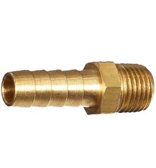 BRASS HOSE NIPPLE 3/8" X 10MM
