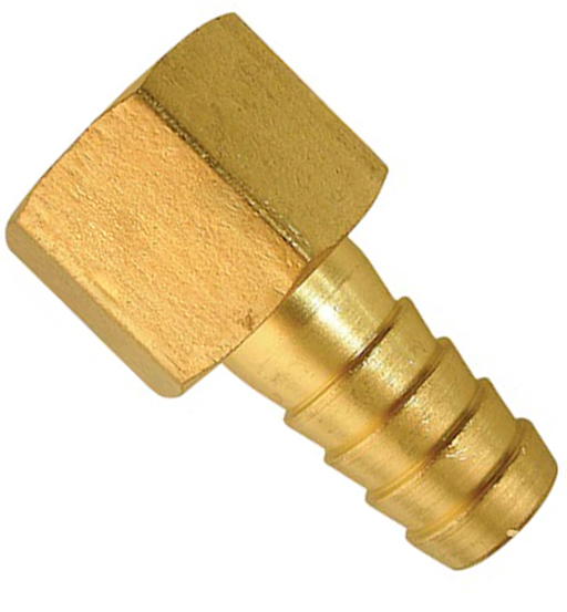 BRASS NIPPLE SOCKET 1/4" X 6MM