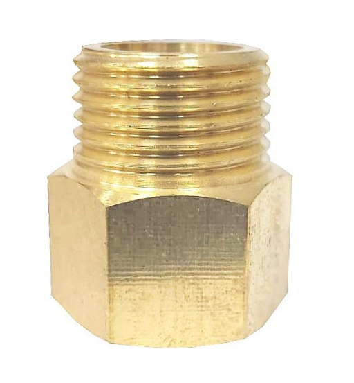BRASS SOCKET 1" F X 1/2" M