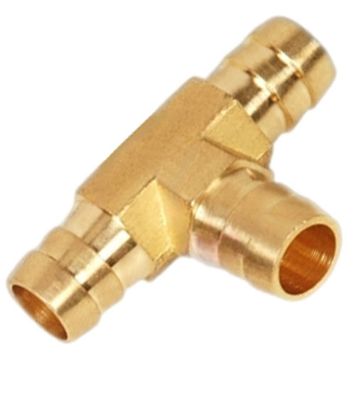 BRASS HOSE TEE CONNECTOR 10MM