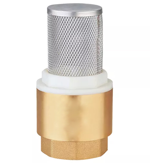 FOOT VALVE 1/2" BRASS WITH SS NET