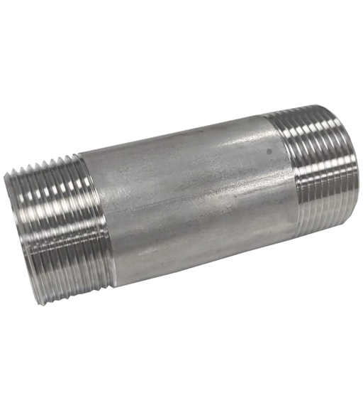 SS BARREL NIPPLE 11/2" X 6"