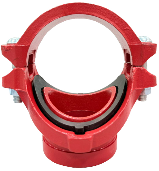 GROOVED MECH TEE 8" X 4" HMX
