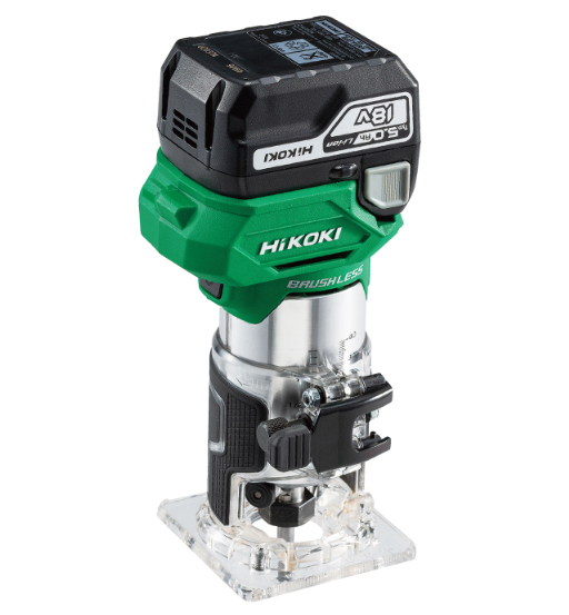 CORDLESS LAMINATE TRIMMER,6MM,36V,BRUSHLESS,SPEED CONTROL,2.5Ah BATTERY-HIKOKI