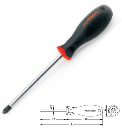 FIXMAN SCREW DRIVER POZI 6"