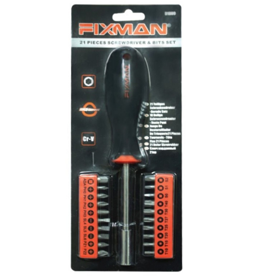 FIXMAN SCREW BIT SET 21PCS