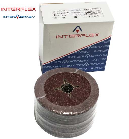 SANDING DISC 4.5" X 60 GRIT INTERFLEX STONE