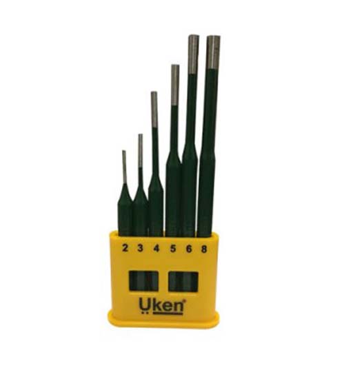 PIN PUNCH 6PCS SET 2-8MM UKEN