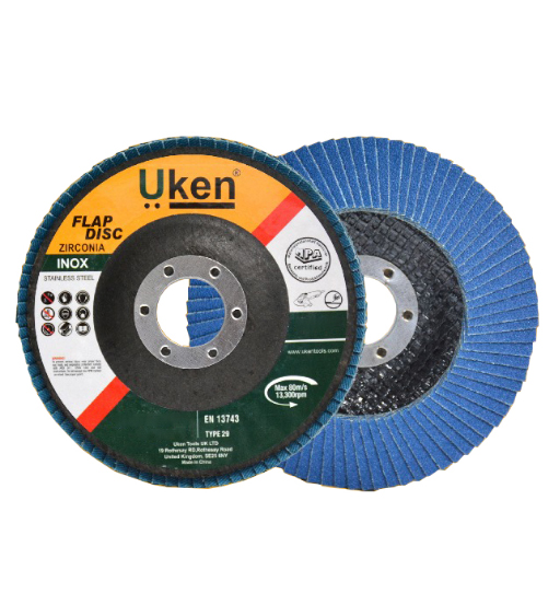 FLAP DISC STAINLESS STEEL 4X100GRIT-UKEN