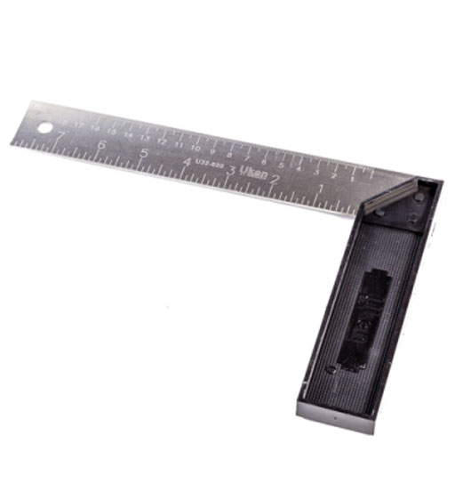 TRY SQUARE 12" PLASTIC HANDLE UKEN
