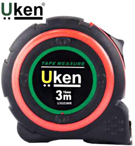MEASURING TAPE 3 MTR (16MM) RUBBER UKEN