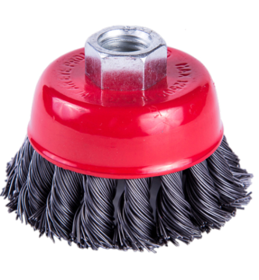 CUP WIRE BRUSH M14 X 75MM TWISTED UKEN