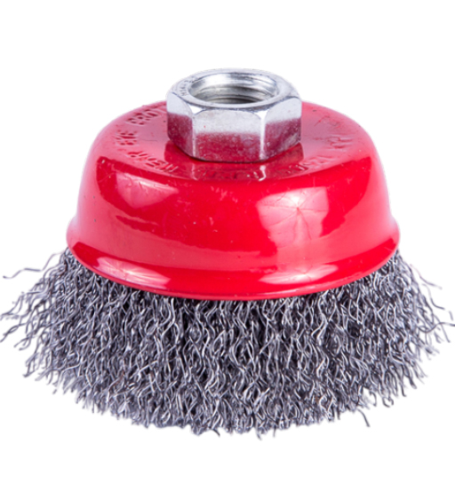 CUP WIRE BRUSH M14 X 75MM CRIMPED UKEN