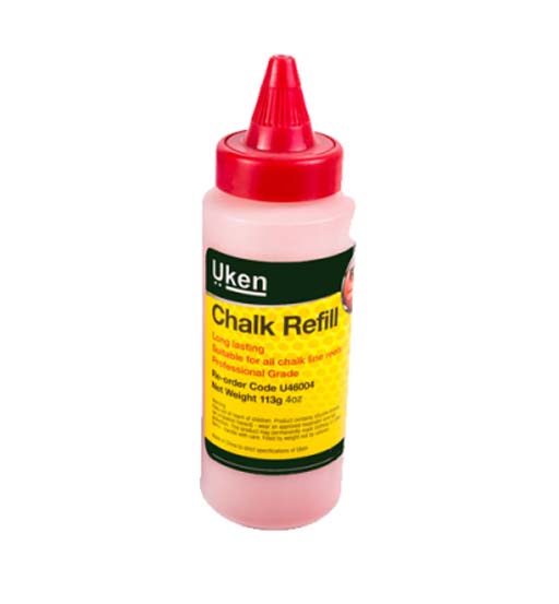 CHALK LINE POWDER 4OZ RED UKEN