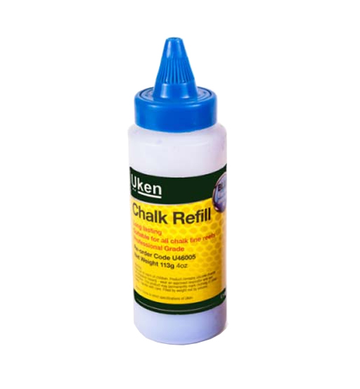 CHALK LINE POWDER 4OZ BLUE UKEN