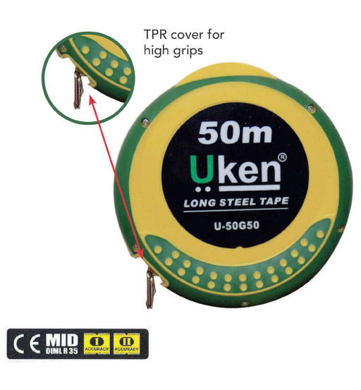 MEASURING TAPE 50 MTR CLOSE TYPE UKEN