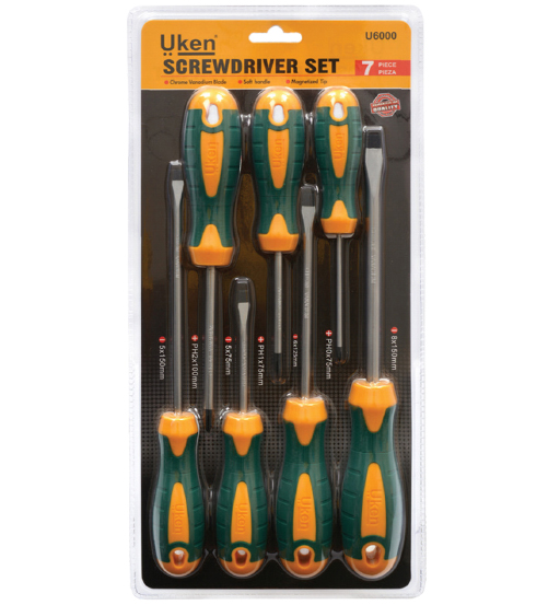 SCREW DRIVER SET 7PCS UKEN