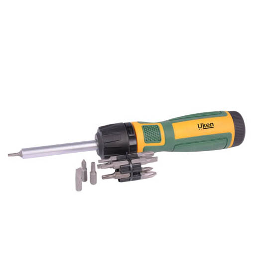 UKEN RATCHET SCREWDRIVER SET HEAVY DUTY