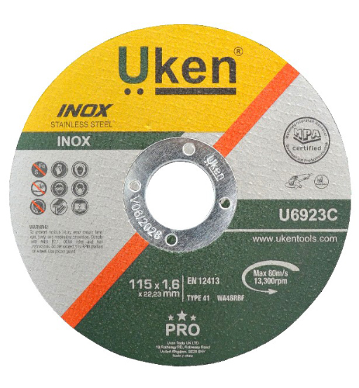 PRO CUTTING DISC INOX 4.5"X1.6MM-UKEN