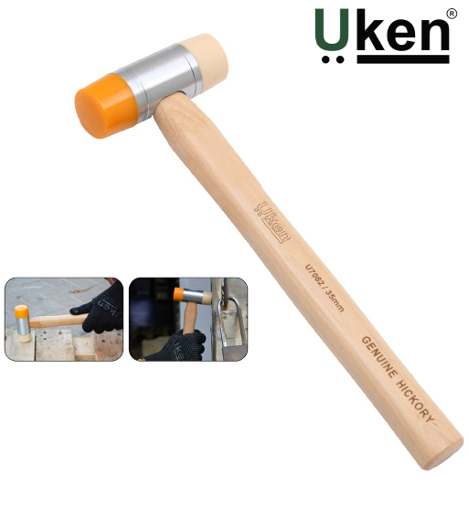 METAL HAMMER PU 35MM ( HICKORY HANDLE) UKEN
