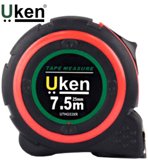 MEASURING TAPE 7.5MTR (25MM) RUBBER UKEN