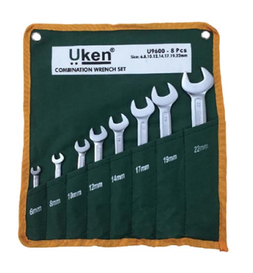 COMBINATION SPANNER 8-24 MM SET 10 PCS UKEN