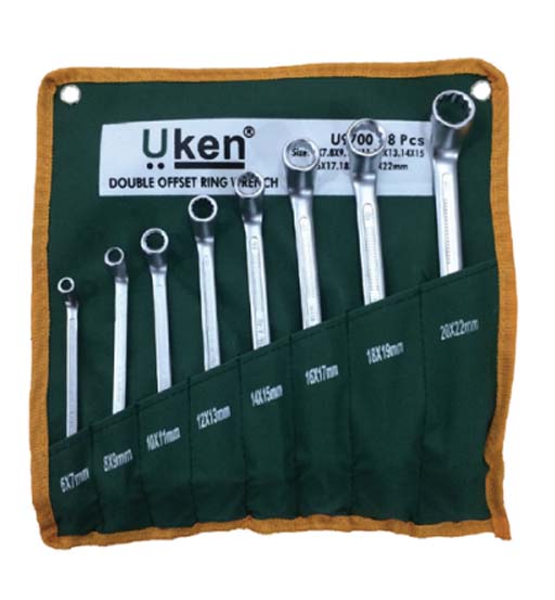 RING SPANNER SET - 8 PCS 6-22MM UKEN
