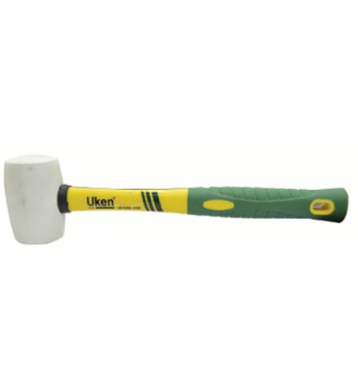 RUBBER HAMMER 32 OZ FIBER HANDLE (WHITE) UKEN