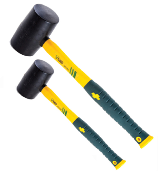 RUBBER HAMMER 16 OZ FIBER HANDLE UKEN
