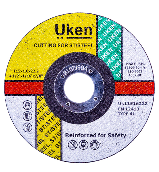 CUTTING DISC METAL/INOX 9" 230 X 1.6 X 22.2 MM UKEN