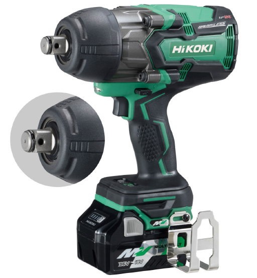 CORDLESS IMPACT WRENCH,36V,2.5Ah,1100Nm,19mm (3/4") SQUARE DRIVE, BRUSHLESS-HIKOKI