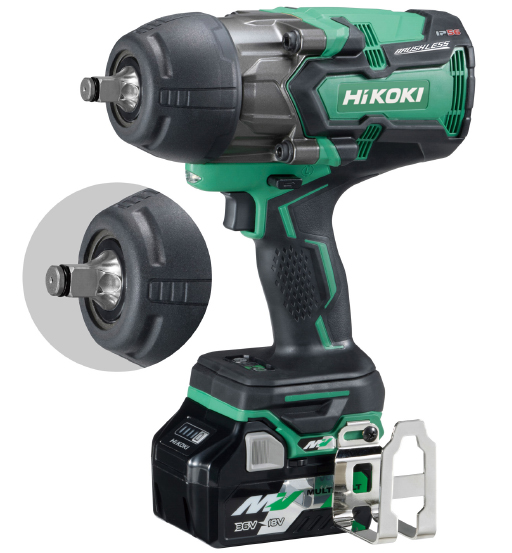 CODLESS IMPACT WRENCH,36V,2.5Ah,1050Nm,12.7mm(1/2") Square Drive,BRUSLESS-HIKOKI