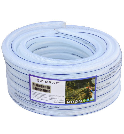 REINFORCED HOSE 1/2" X 50Y CLEAR ZIESAR