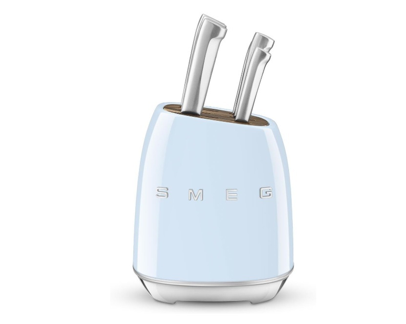 SMEG Knife Set Premium 6Piece Stainless Steel Knife Block available from Safa Al Madina in the UAE